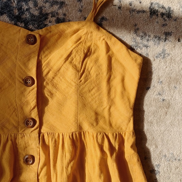 Yellow Button-Up Sundress 🌞 - Picture 3 of 11